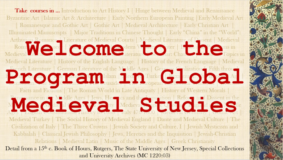Global Medieval Studies Program Poster 2021